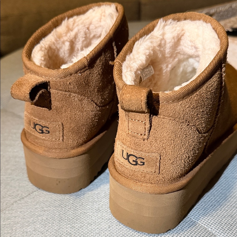 UGG Platform Classic Ultra Mini Ugg Chestnut